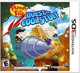 Phineas and Ferb: Quest for Cool Stuff box art for Wii
